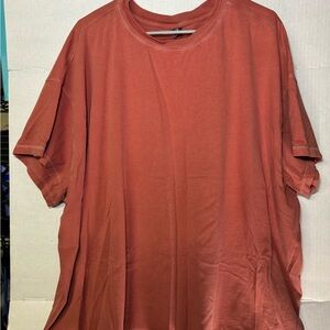 Old Navy Relaxed Fit T-Shirt Rust Orange 4X
